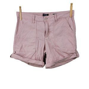 Jones New York Stretch Jean Utility Shorts Rose Mauve Pink Sz 8